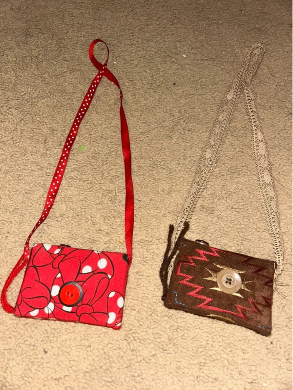 Lot of 2 handmade toddler cameras